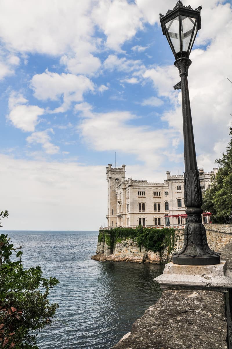 Miramare Castle on the Adriatic near Trieste